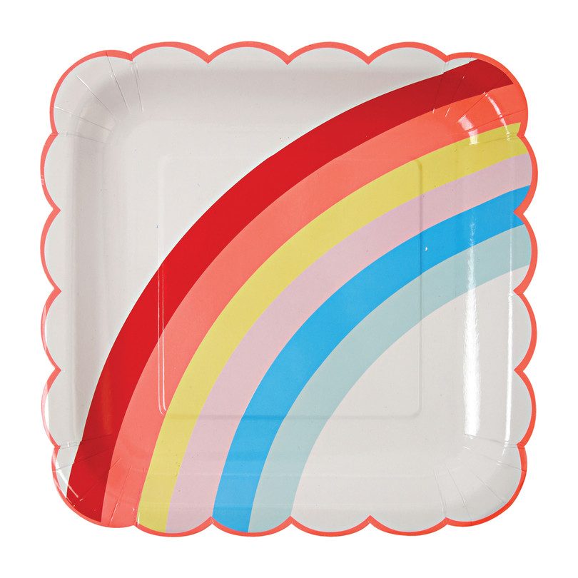 Rainbow Plates, Large Rainbow Plates, Large