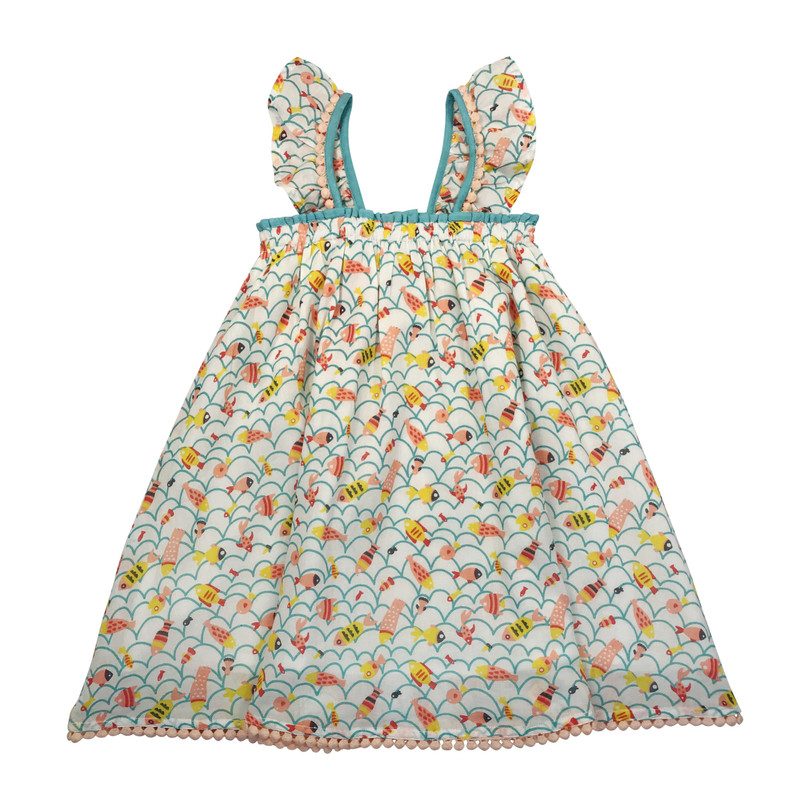 Molly Dress, Fishy Waves Molly Dress, Fishy Waves