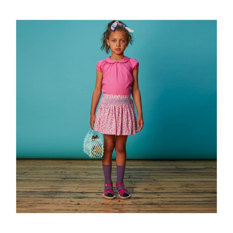 Mulan Skirt, Pink Floral Mulan Skirt, Pink Floral