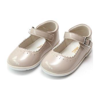 Scarlett Scalloped Mary Jane, Almond (Baby) Scarlett Scalloped Mary Jane, Almond (Baby)