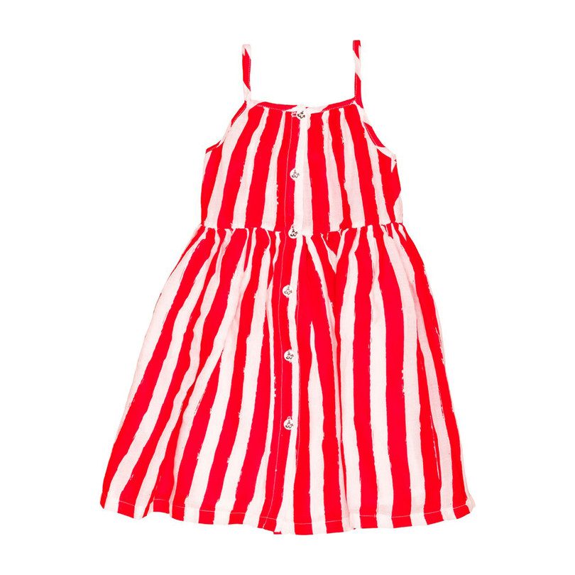 Sun Dress, Red Stripes Sun Dress, Red Stripes