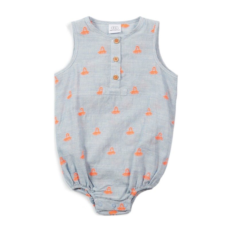 Parker Romper, Chambray Parker Romper, Chambray