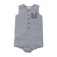 Tanner Romper, Blue