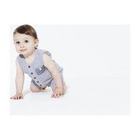 Tanner Romper, Blue
