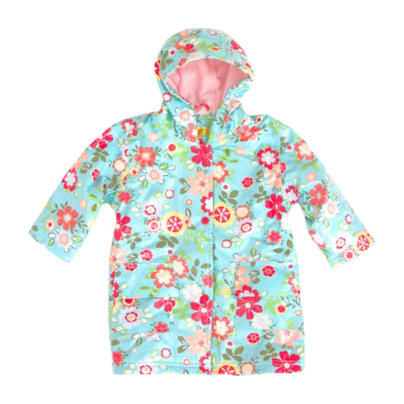 Raincoat with Lining, Blue Floral Raincoat with Lining, Blue Floral