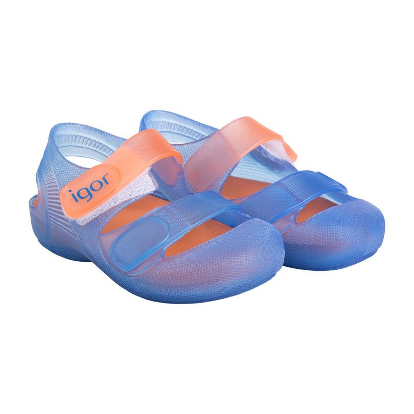 Bondi Jelly Slip-On, Blue/Orange Bondi Jelly Slip-On, Blue/Orange