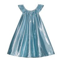 Isabella Party Dress, Aqua Lame