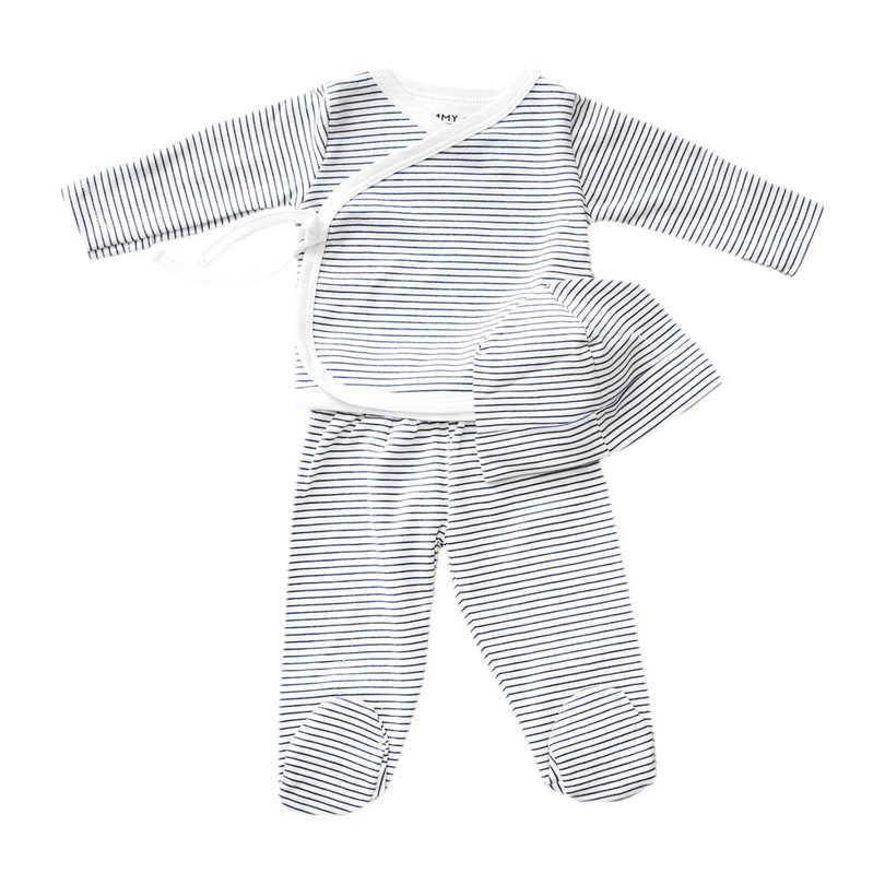 Striped Take Me Home Set, Navy Striped Take Me Home Set, Navy