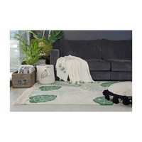Circle Washable Pillow, Black