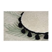 Circle Washable Pillow, Black