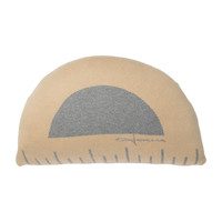 Ruler Knitted Washable Pillow, Yellow