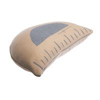 Ruler Knitted Washable Pillow, Yellow