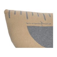 Ruler Knitted Washable Pillow, Yellow