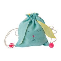 Sleeping Bunny Backpack, Blue