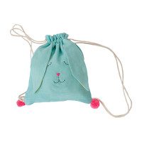 Sleeping Bunny Backpack, Blue