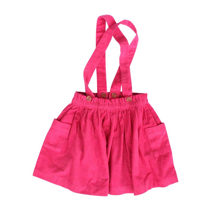 Suspender Skirt, Hot Pink Suspender Skirt, Hot Pink