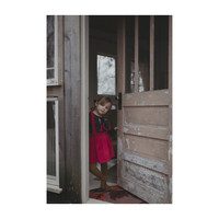 Suspender Skirt, Red