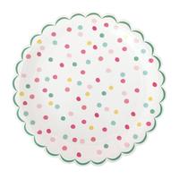 It's a Party' Large Dotty Plates, Multi