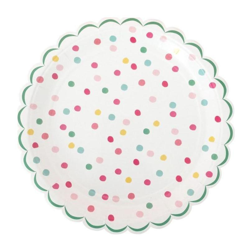 It's a Party' Large Dotty Plates, Multi It's a Party' Large Dotty Plates, Multi