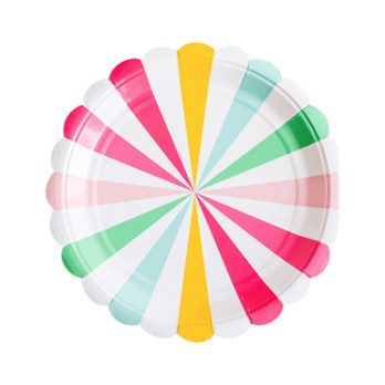 It's a Party' Small Pinwheel Plates Multi It's a Party' Small Pinwheel Plates Multi