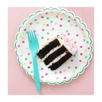 It's a Party' Large Dotty Plates, Multi