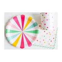 It's a Party' Small Pinwheel Plates Multi