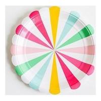 It's a Party' Small Pinwheel Plates Multi