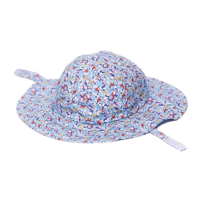 Valentina Hat, Blue Floral Valentina Hat, Blue Floral