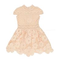 Valentina Lace Dress, Apricot