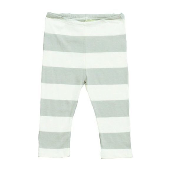 Wide Stripe Baby Legging Dove Gray - Pants - Maisonette