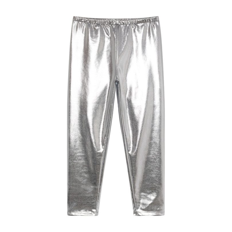 Alligator Leggings, Silver - Pants - Maisonette