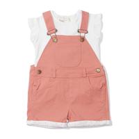 Arizona Short Dungarees, Pink