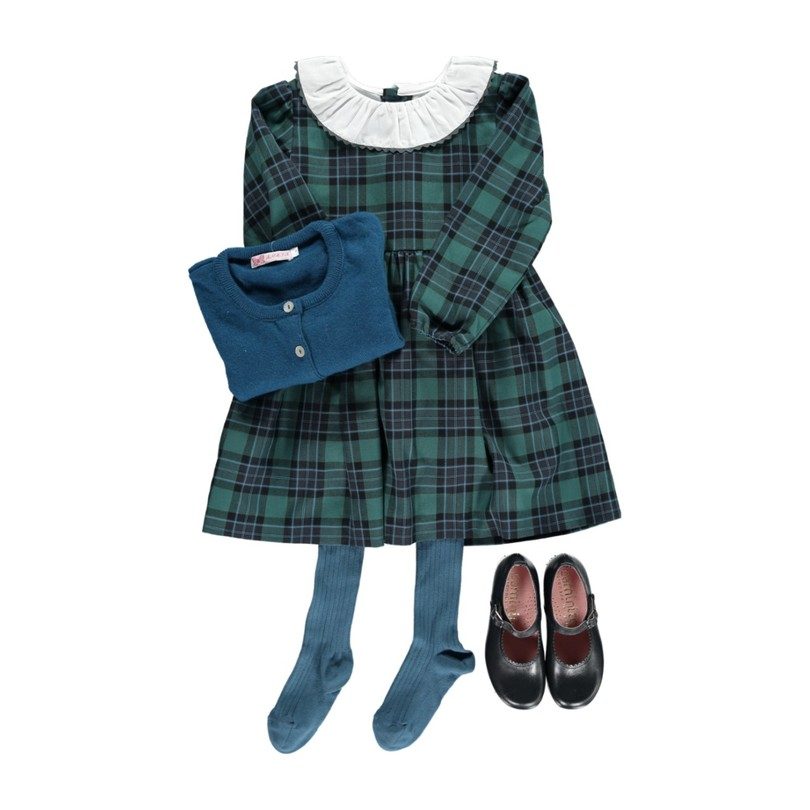 Lou Dress, Evergreen Lou Dress, Evergreen