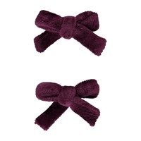 Lorena Pigtail Set, Maroon