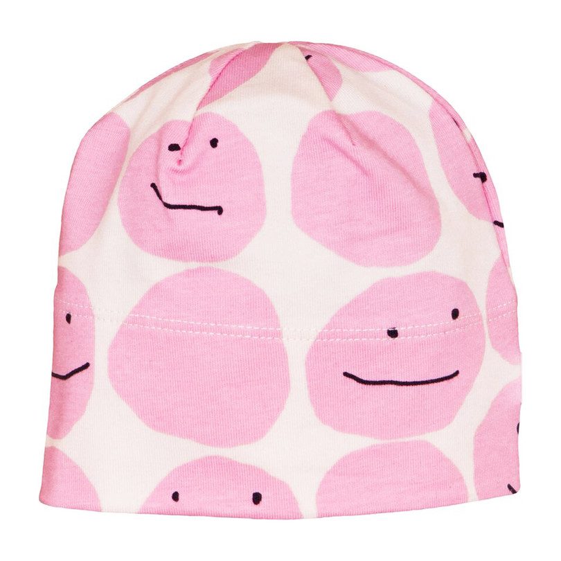 Baby Beanie, Pink Smiley Baby Beanie, Pink Smiley
