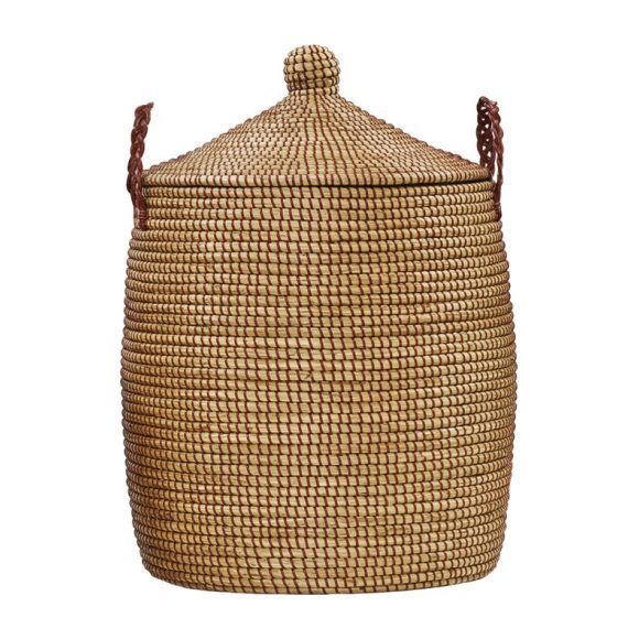 Large Brown Basket - Storage - Maisonette