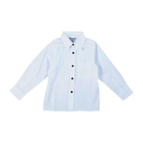 Boys Dress Shirt, White Cotton Boys Dress Shirt, White Cotton