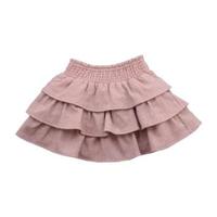 Maisy Ruffle Skirt, Ballerina Pink Tweed