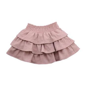 Maisy Ruffle Skirt, Ballerina Pink Tweed Maisy Ruffle Skirt, Ballerina Pink Tweed
