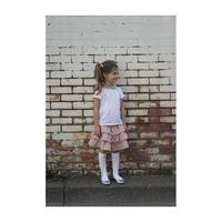 Maisy Ruffle Skirt, Ballerina Pink Tweed