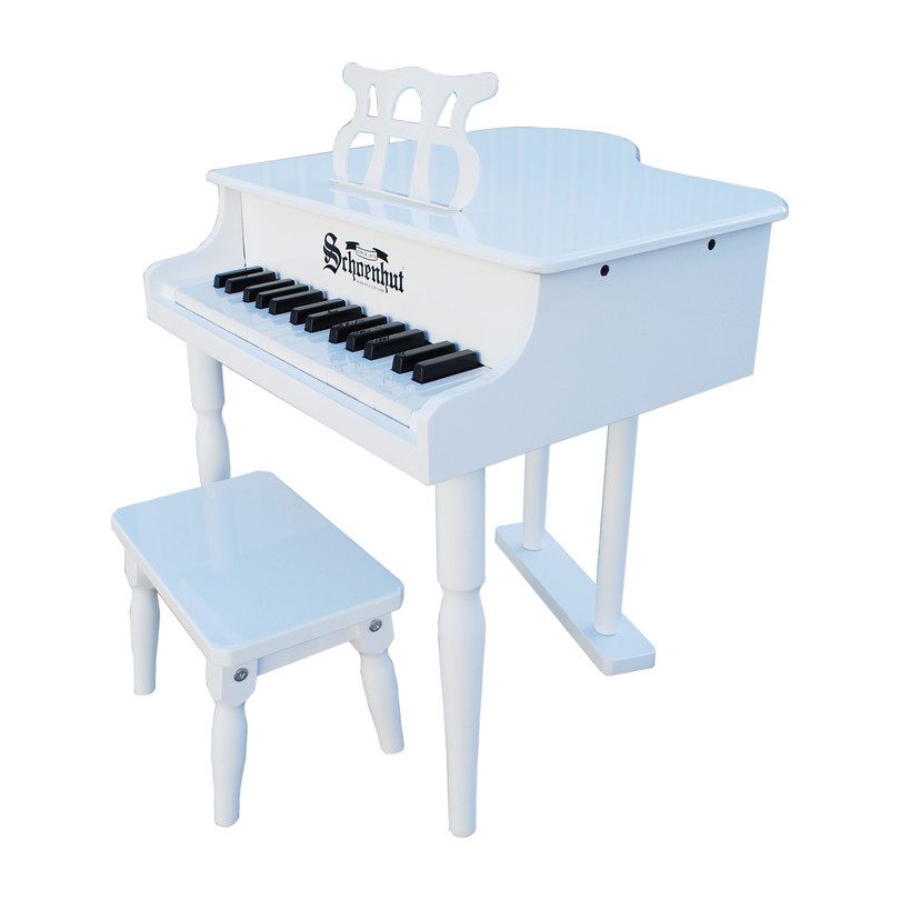 toy baby grand piano with stool set