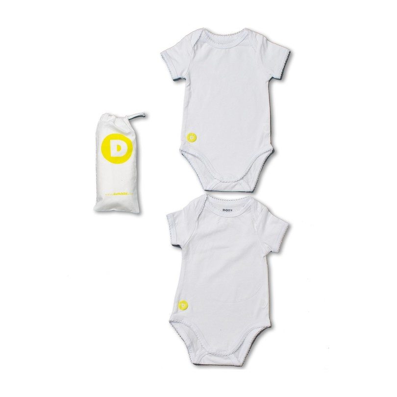 Baby Girl Short Sleeve Onesie Set, White Baby Girl Short Sleeve Onesie Set, White