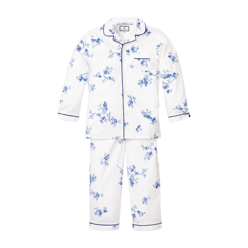 Floral Pajama Set, Indigo Floral Pajama Set, Indigo