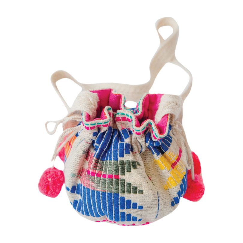 Jacquard Purse, Blue Zig Zag Jacquard Purse, Blue Zig Zag
