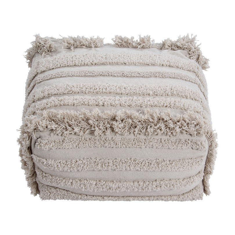 Air Washable Floor Pouffe, Natural Air Washable Floor Pouffe, Natural