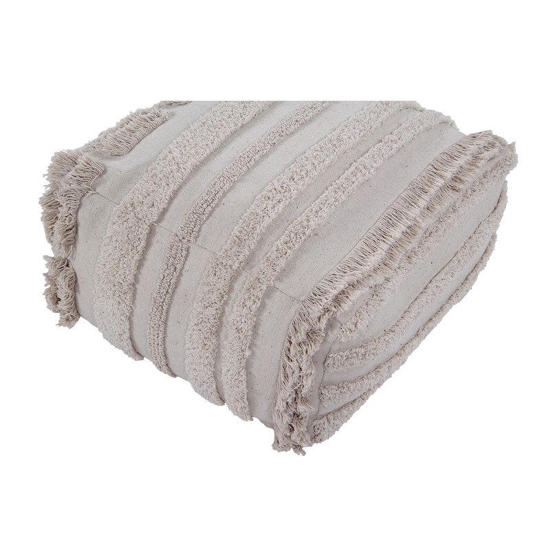 Air Washable Floor Pouffe, Natural Air Washable Floor Pouffe, Natural