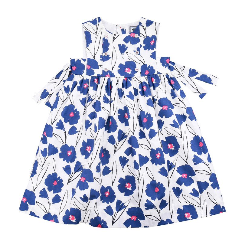 Lara Party Dress, Blue Floral Lara Party Dress, Blue Floral