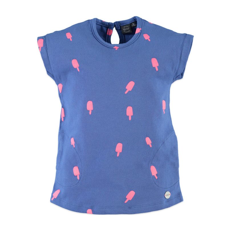 Popsicle T-Shirt Dress, Royal Blue Popsicle T-Shirt Dress, Royal Blue