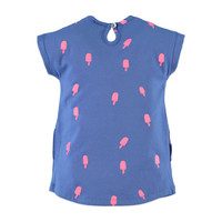 Popsicle T-Shirt Dress, Royal Blue