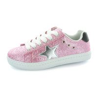 Mia Star Sneaker, Pink Glitter